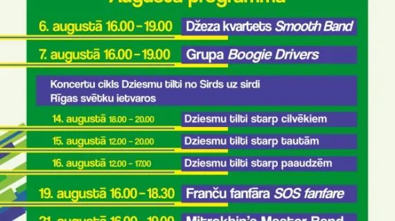 „Origo Summer Stage” augusta programma