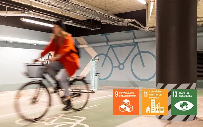 Ērta sasniedzamība ar dažādiem transportlīdzekļiem