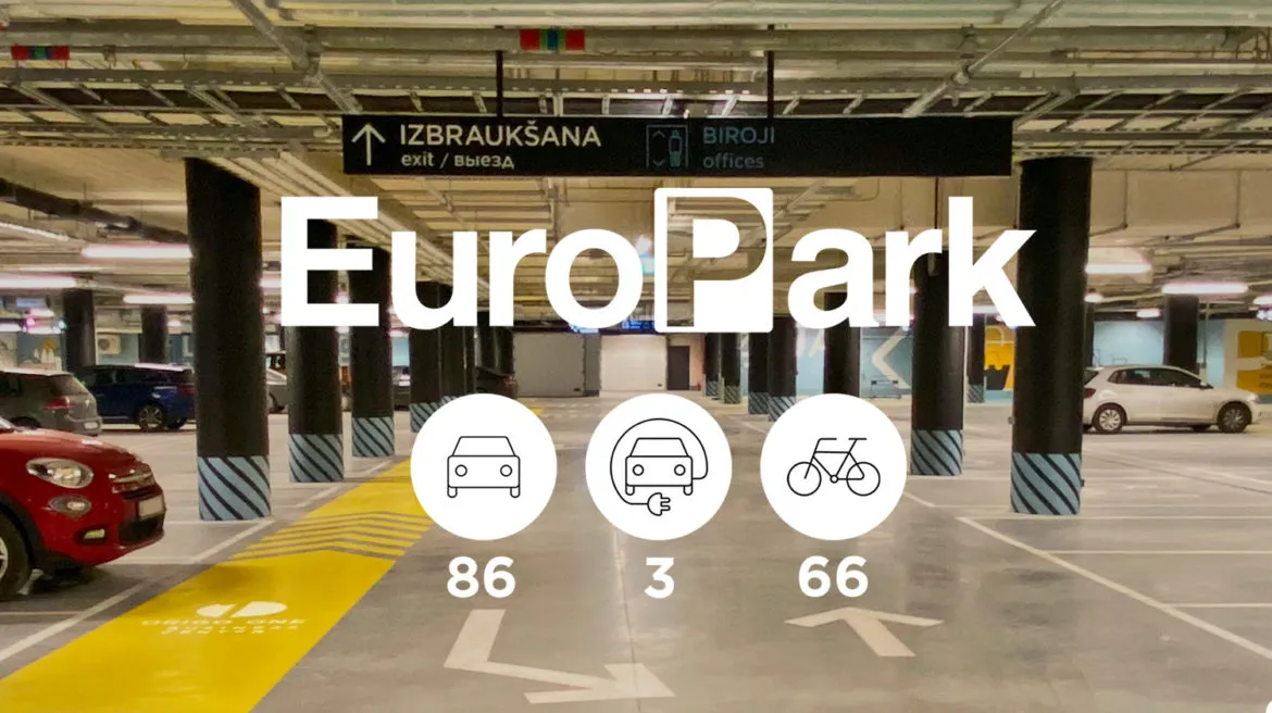 Jaunā Europark autostāvvieta ir atvērta