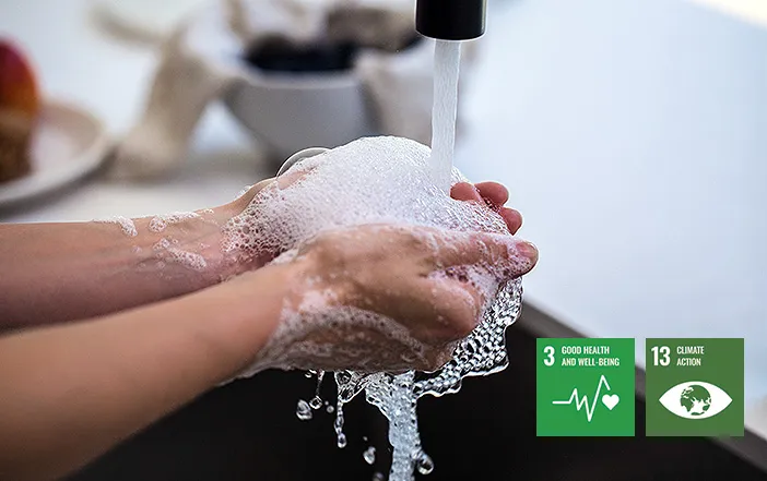 Use of gentle cleaning agents in cleaning indoor areas