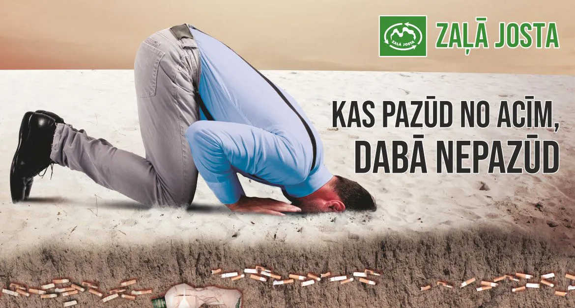 Lai uzsvērtu cigarešu izsmēķu kaitīgo ietekmi uz vidi, t/c Origo atklās informatīvu instalāciju