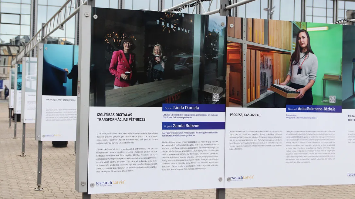 Pie t/c „Origo” atklāta izstāde „Zinātne iedvesmo!” par 50 Latvijas zinātniekiem un zinātniecēm