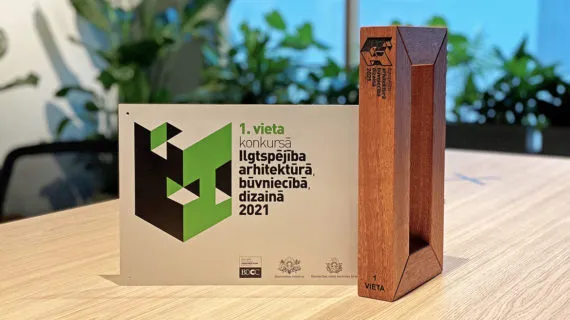 T/c Origo jaunbūve un b/c Origo One saņem 1. vietu nominācijā Ilgtspējīgākā ēka 2021 Latvijā