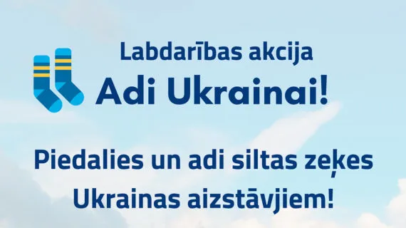 Piedalies! Adi zeķes Ukrainas aizstāvjiem!