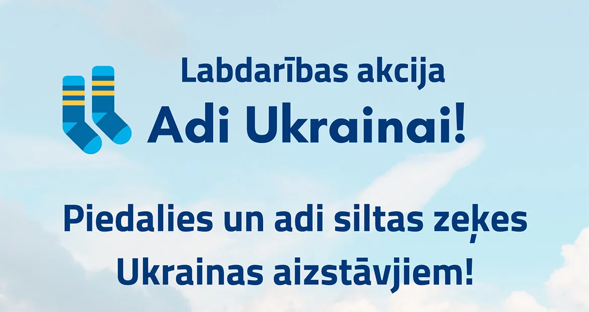 Piedalies! Adi zeķes Ukrainas aizstāvjiem!