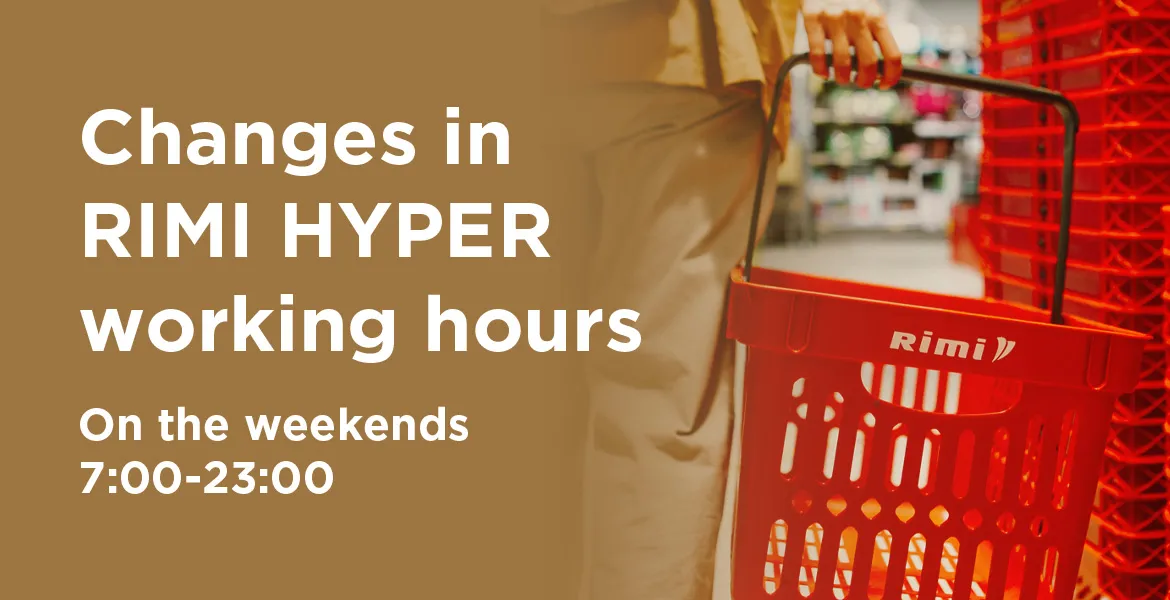 Changes in RIMI HYPER working hours