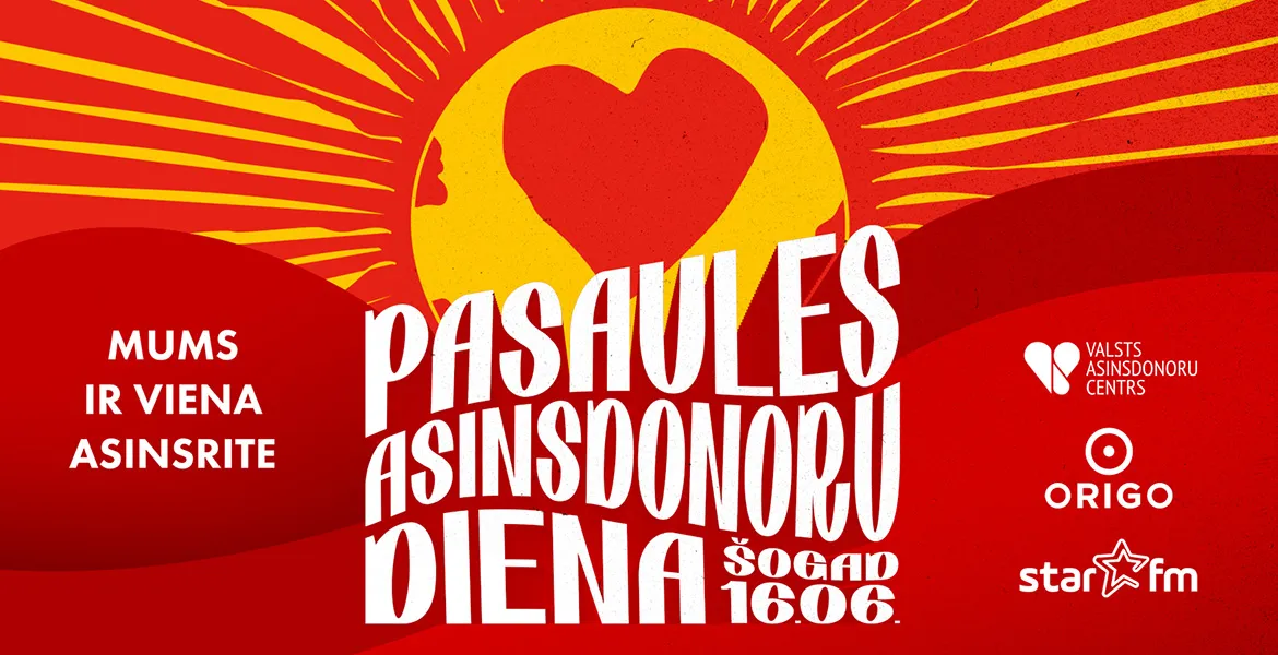 Starptautiskā asinsdonoru diena laukumā pie t/c Origo