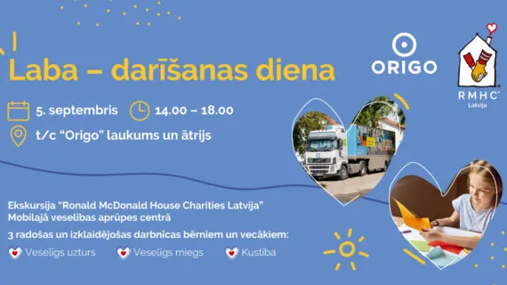 PASĀKUMS – 5.septembrī ‘’Laba – darīšanas diena’’  t/c Origo