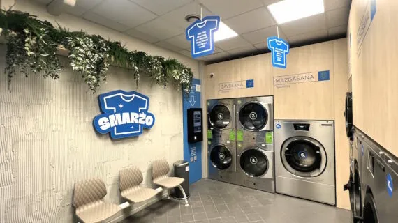 Atvērta jaunā pašapkalpošanās veļas mazgātava – SMARŽO