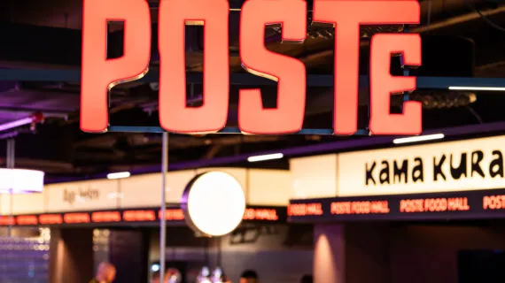 FOTO GALERIJA: jaunā ēdināšanas zona “POSTe” ir atklāta